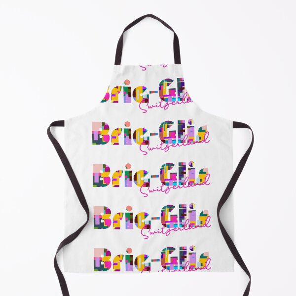 Item preview, Brig-Glis, Switzerland, Vibrant Abstract City Typography Art designed and sold by Wanderful-roads.