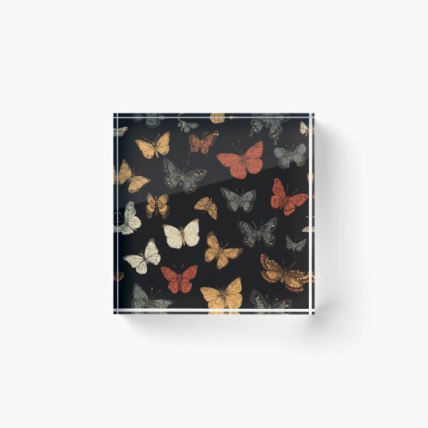 Item preview, Vintage Butterfly Pattern Entomology Nature Lover designed and sold by NicolasGlowArt.