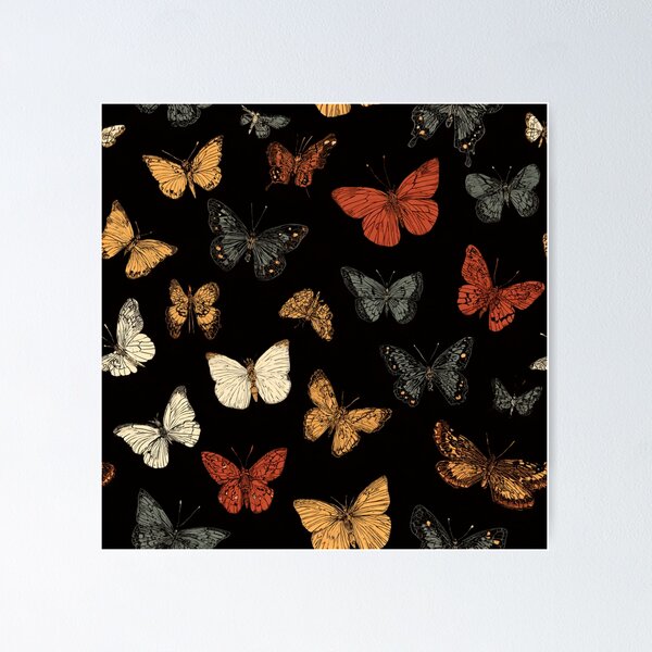 Item preview, Vintage Butterfly Pattern Entomology Nature Lover designed and sold by NicolasGlowArt.
