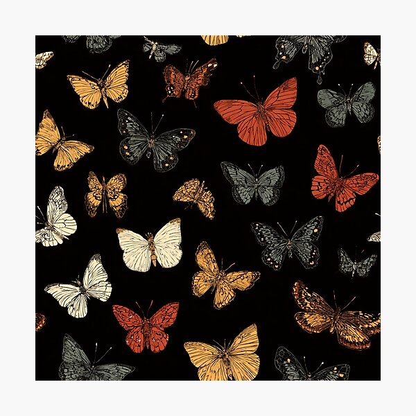 Item preview, Vintage Butterfly Pattern Entomology Nature Lover designed and sold by NicolasGlowArt.