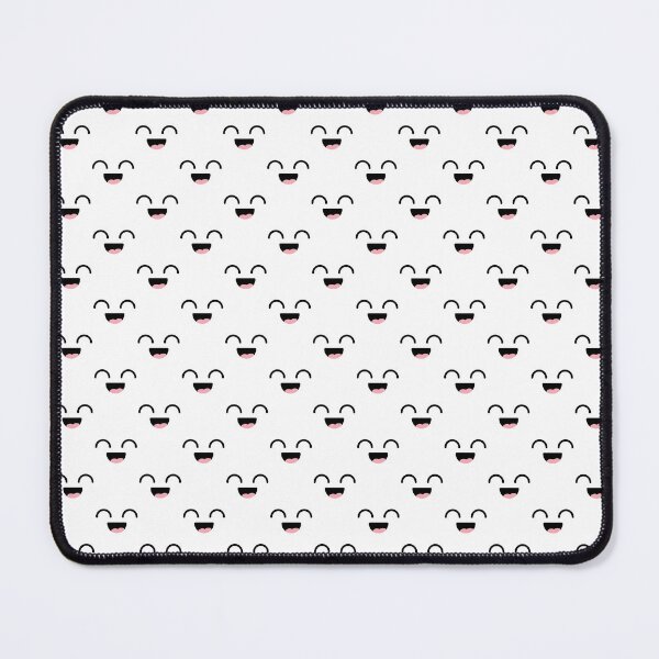 Item preview, Adorable kawaii joyful smiling face pattern designed and sold by BlushyPrint.