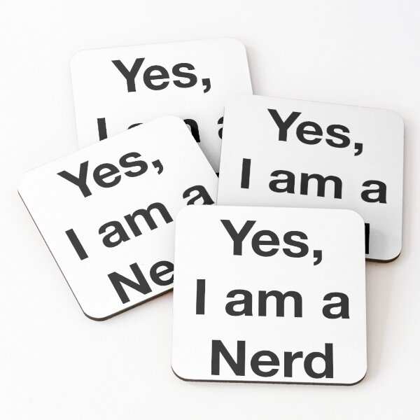 Item preview, Yes, I am a Nerd – Minimalist Funny Typography Quote designed and sold by GDNA.