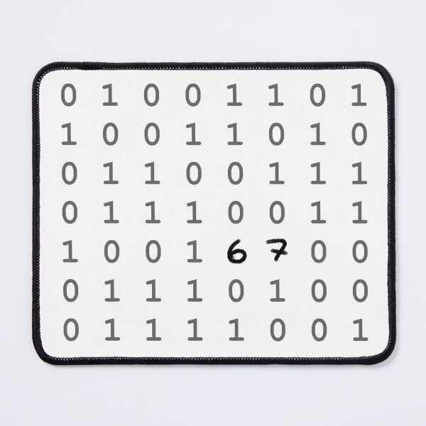 Item preview, 6 7 Hidden Code Minimalist Binary Design designed and sold by GDNA.