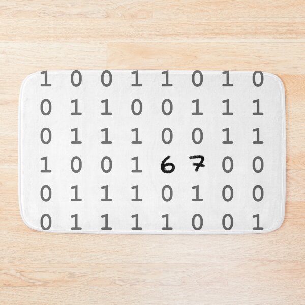 Item preview, 6 7 Hidden Code Minimalist Binary Design designed and sold by GDNA.