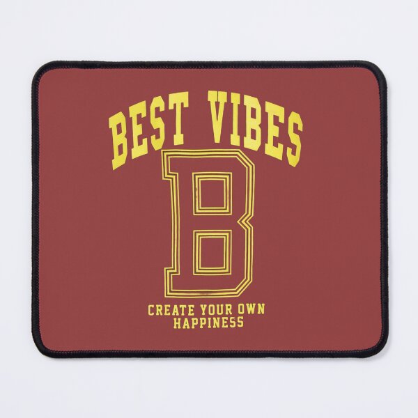 Item preview, Best Vibes Varsity Aesthetic Motivational Streetwear Graphic Design designed and sold by UrbanThreadLab.