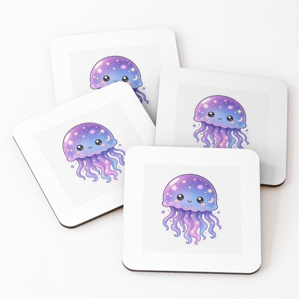Item preview, Cute Galaxy Jellyfish Kawaii Sticker designed and sold by ZenOtaku Lab.