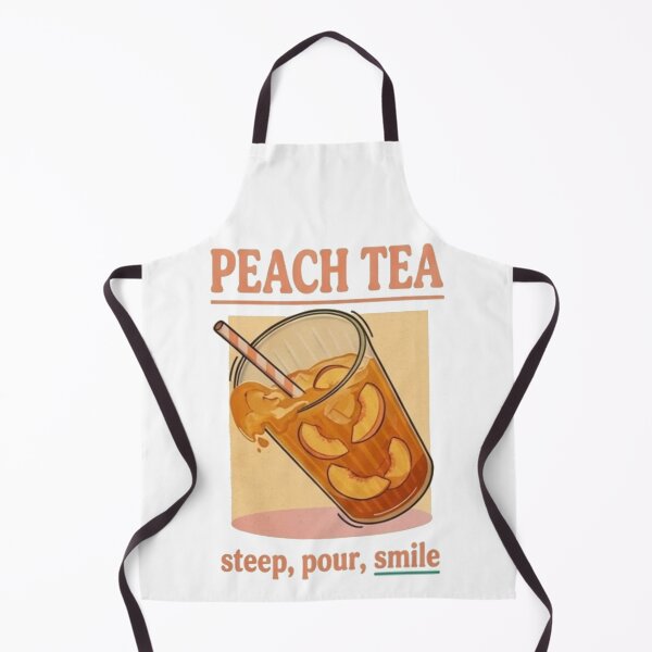 Item preview, Peach Tea Steep Pour Smile Design | Cozy Minimal Drink Aesthetic Quote designed and sold by Mialunaa.