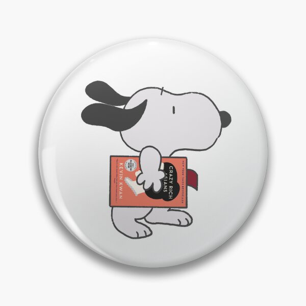Item preview, snoopy reading crazy rich asians designed and sold by liveawhimsylife.