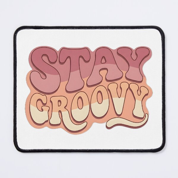 Item preview, Stay Groovy Melted Retro 70s Wavy Typography designed and sold by GreatPeopleMind.