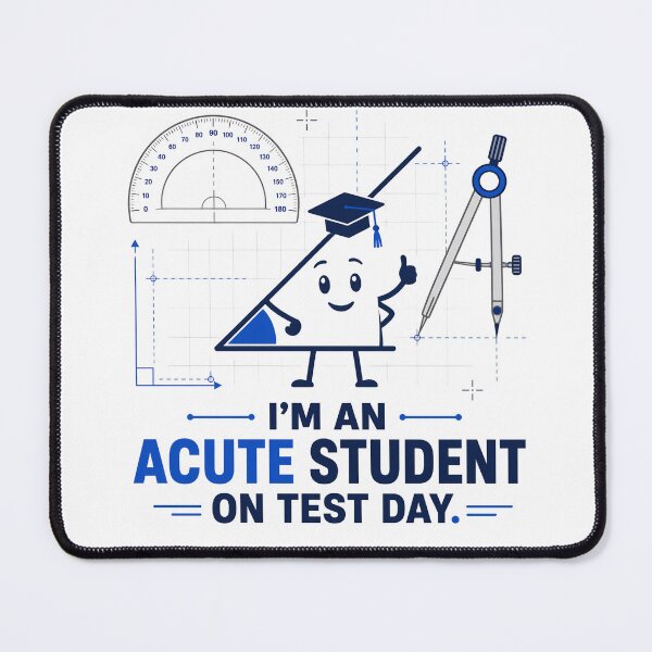 Item preview, I'm An Acute Student Test Day Shirt - Funny Math Geometry Teacher Tee designed and sold by DAMi STORE.