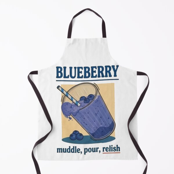 Item preview, Blueberry Muddle Pour Relish Design | Minimal Café Drink Aesthetic Art designed and sold by Mialunaa.
