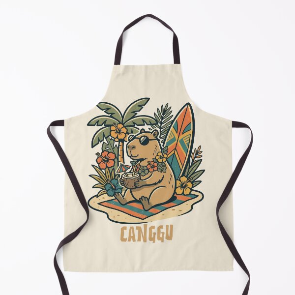 Item preview, Tropical Chill Capybara Surf Vibes Canggu designed and sold by MythicCotton.