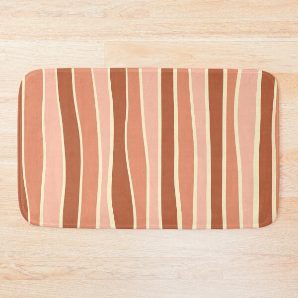 Item preview, Imperfect stripe pattern- Terracotta color designed and sold by Pattern Pie.