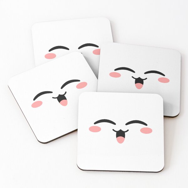 Aperçu de l'œuvre Mignon kawaii rougissant uwu visage joyeux créée et vendue par BlushyPrint.