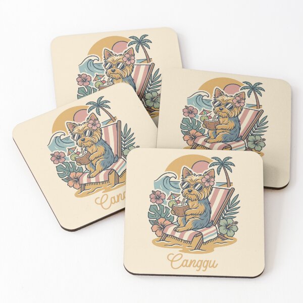Item preview, Tropical Yorkie Beach Relaxation Canggu Vibes designed and sold by MythicCotton.