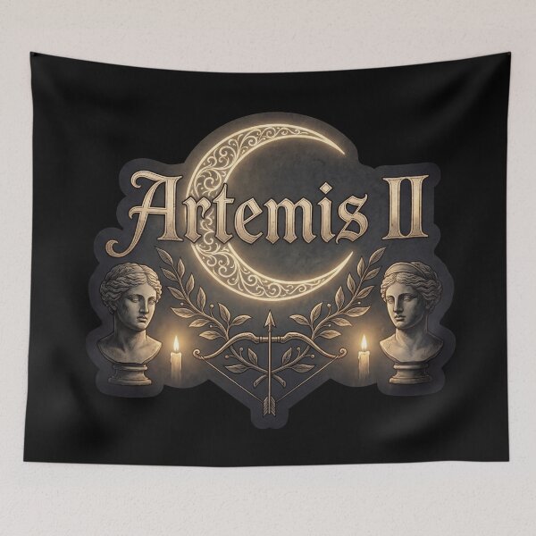 Item preview, Artemis II Moon Goddess Greek Mythology Dark Academia Aesthetic designed and sold by VineVibe16Studio.