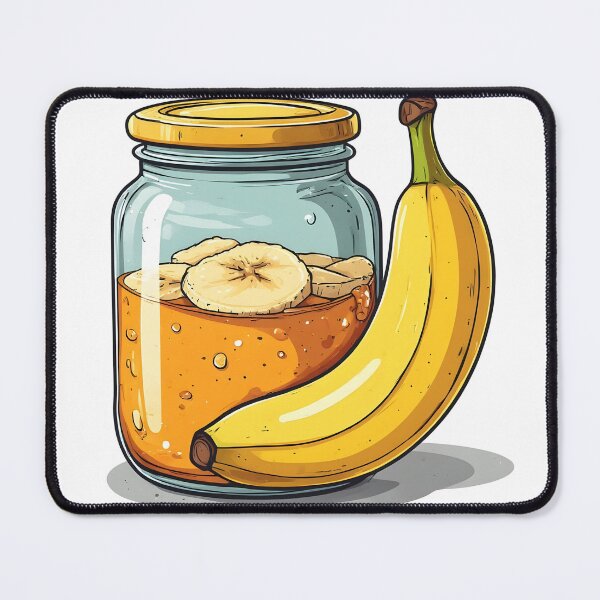 Item preview, Banana Jam Jar Illustration – Sweet Homemade Fruit Preserve Design designed and sold by Karolina’s Cozy Creations.
