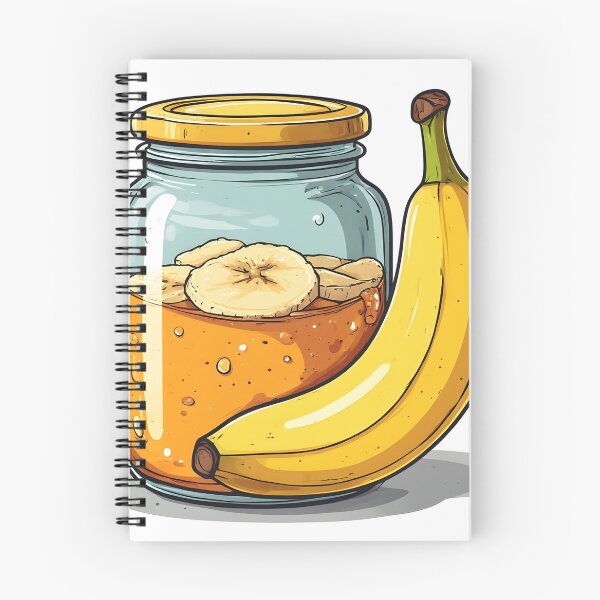 Item preview, Banana Jam Jar Illustration – Sweet Homemade Fruit Preserve Design designed and sold by Karolina’s Cozy Creations.