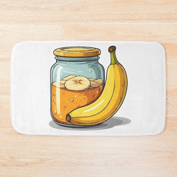 Item preview, Banana Jam Jar Illustration – Sweet Homemade Fruit Preserve Design designed and sold by Karolina’s Cozy Creations.