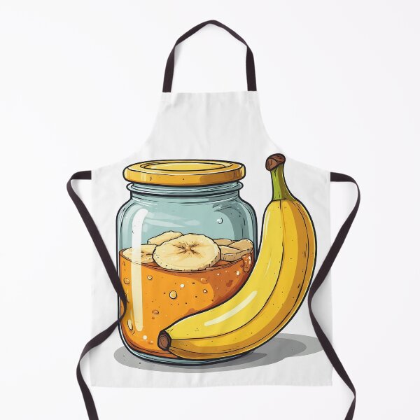 Item preview, Banana Jam Jar Illustration – Sweet Homemade Fruit Preserve Design designed and sold by Karolina’s Cozy Creations.