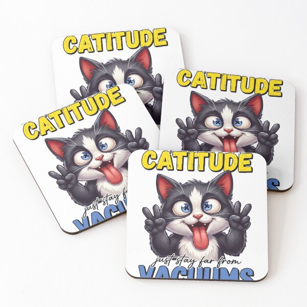 Item preview, I’ve Found the Secret to Catitude Funny Cat – Just Stay Far From Vacums Meme designed and sold by ColorFlick.