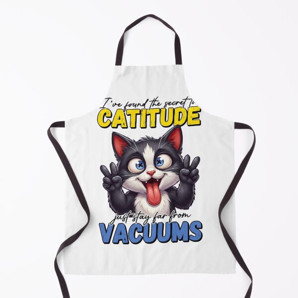Item preview, I’ve Found the Secret to Catitude Funny Cat – Just Stay Far From Vacums Meme designed and sold by ColorFlick.