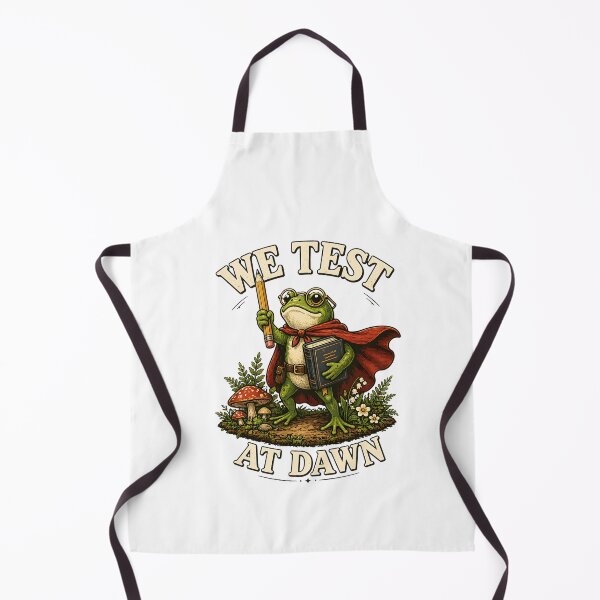 Item preview, We Test At Dawn Frog Teacher Meme Funny Exam Season Warrior Shirt designed and sold by LunaMagicStudio.