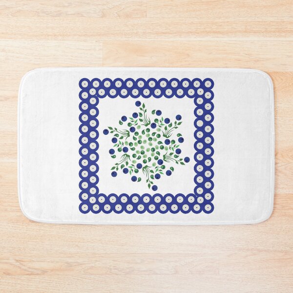 Item preview, Bolesławiec Polish Pottery Floral Tile Pattern designed and sold by MashaVed.