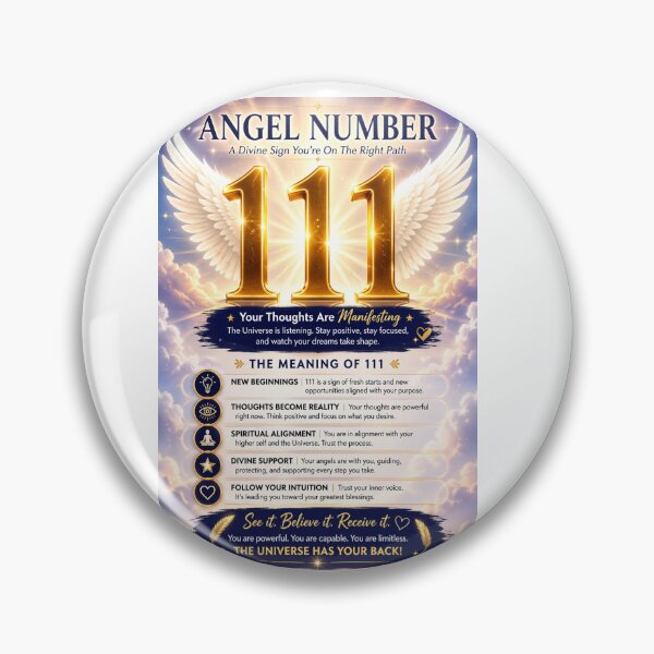 Item preview, Angel Number 111 Manifestation Divine Energy Design designed and sold by HiteshArt111.