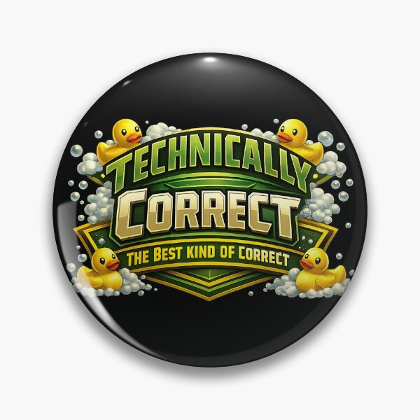Item preview, Technically Correct Duck Funny Programmer Humor Design designed and sold by TeeTimeTreasure.
