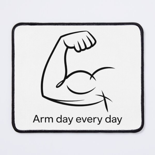 Item preview, Arm Day Every Day – Funny Gym Motivation Design for Fitness Lovers designed and sold by Sparkofart07.