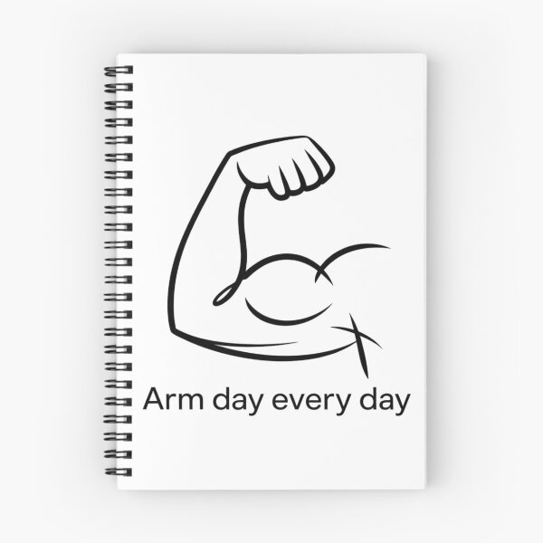Item preview, Arm Day Every Day – Funny Gym Motivation Design for Fitness Lovers designed and sold by Sparkofart07.