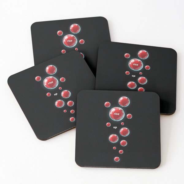 Item preview, Rise Up Red Glossy Bubbles Abstract designed and sold by besttshirts3.