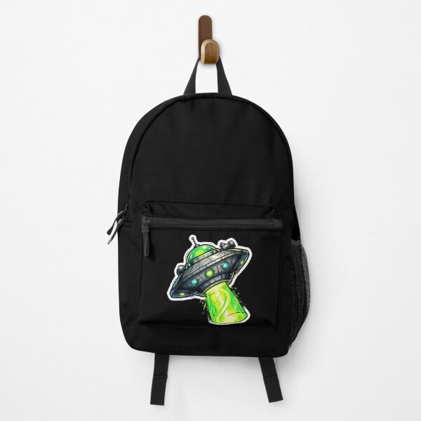Item preview, Comic Art UFO Flying Saucer Glowing Green Tractor Beam designed and sold by novadawy.