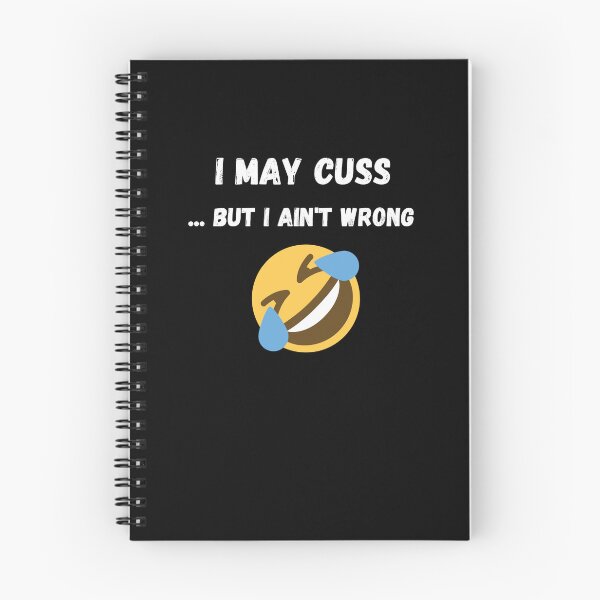 Item preview, I cuss but I'm not wrong  -print on dark designed and sold by Cottageshop.
