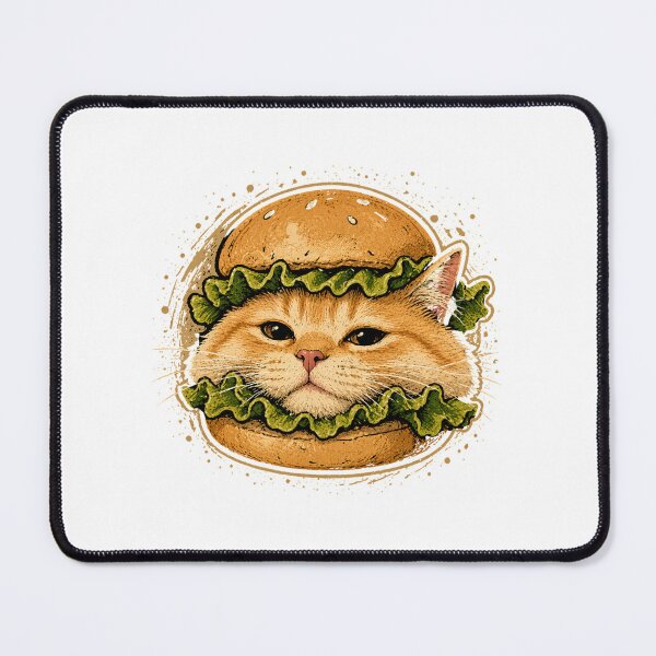 Item preview, Cute Orange Cat Hamburger designed and sold by McPurrface.
