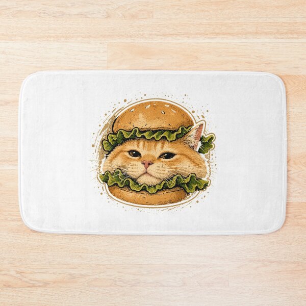 Item preview, Cute Orange Cat Hamburger designed and sold by McPurrface.