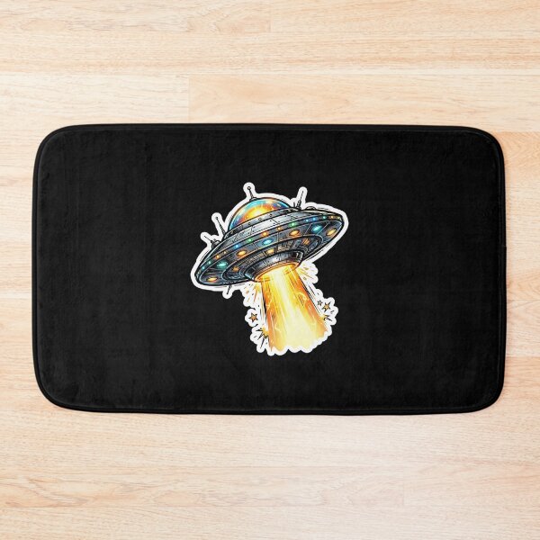 Item preview, Comic Book UFO Flying Saucer Orange Tractor Beam designed and sold by novadawy.