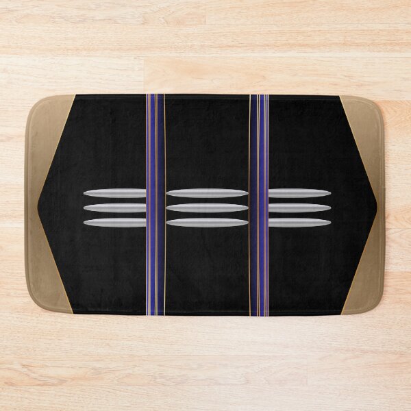 Item preview, Bronze Meridian — Black Gold and Navy Geometric Abstract designed and sold by Dee Tirang.