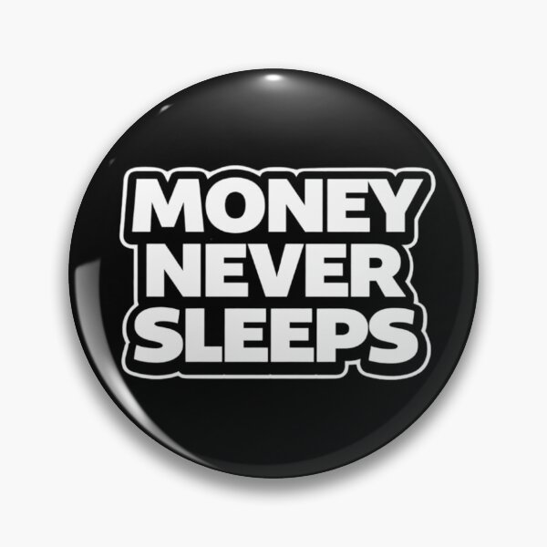 Item preview, Money Never Sleeps Motivational Shirt designed and sold by Papier Atelier Art.
