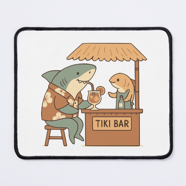 Item preview, Tiki Bar Shark designed and sold by YV Designs & Stuff.