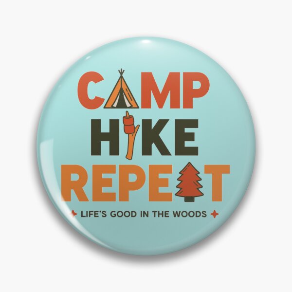 Item preview, Camp Hike Repeat — Retro Outdoor Adventure Graphic designed and sold by TZAR WORKS.