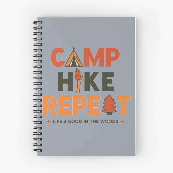 Item preview, Camp Hike Repeat — Retro Outdoor Adventure Graphic designed and sold by TZAR WORKS.