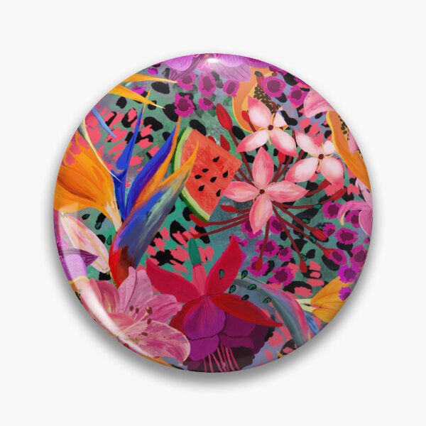 Item preview, hot tropical floral design designed and sold by SweetCoolVibes.