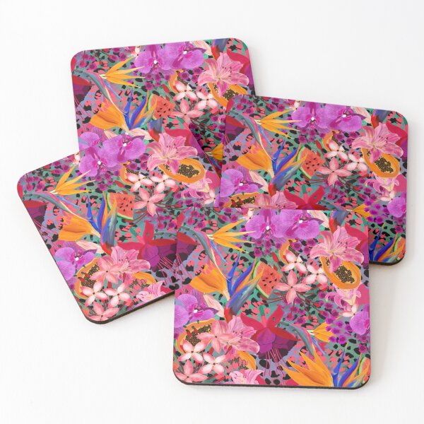 Item preview, hot tropical floral design designed and sold by SweetCoolVibes.