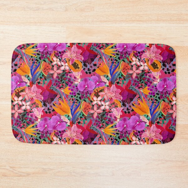 Item preview, hot tropical floral design designed and sold by SweetCoolVibes.