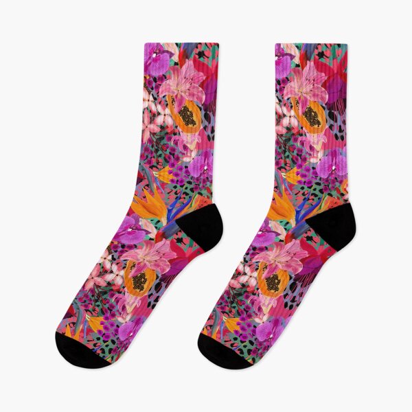 Item preview, hot tropical floral design designed and sold by SweetCoolVibes.