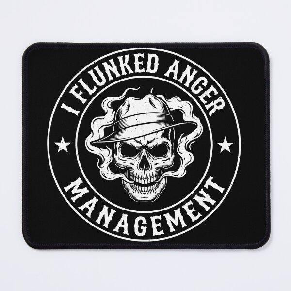 Item preview, I Flunked Anger Management Smoking Skull designed and sold by VGAfanatic.