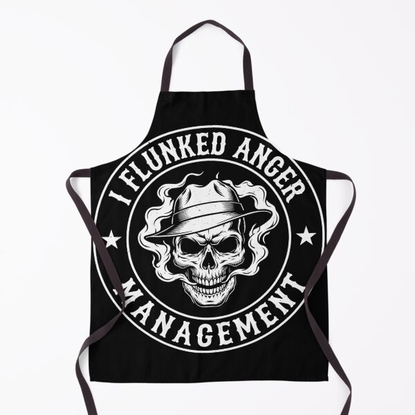 Item preview, I Flunked Anger Management Smoking Skull designed and sold by VGAfanatic.