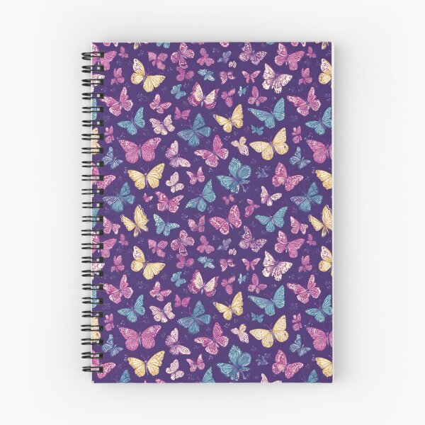 Item preview, Elegant Butterfly Swarm Purple Pattern Art designed and sold by NicolasGlowArt.